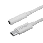 kabel Aux 3,5mm &lt;-&gt; USB C 10 cm, bílý_obr3